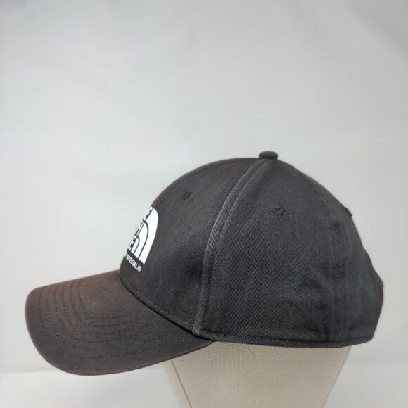 The North Face Snapback Hat Black One Size Adjustable Vented Holes 6 Panel - Picture 3 of 7